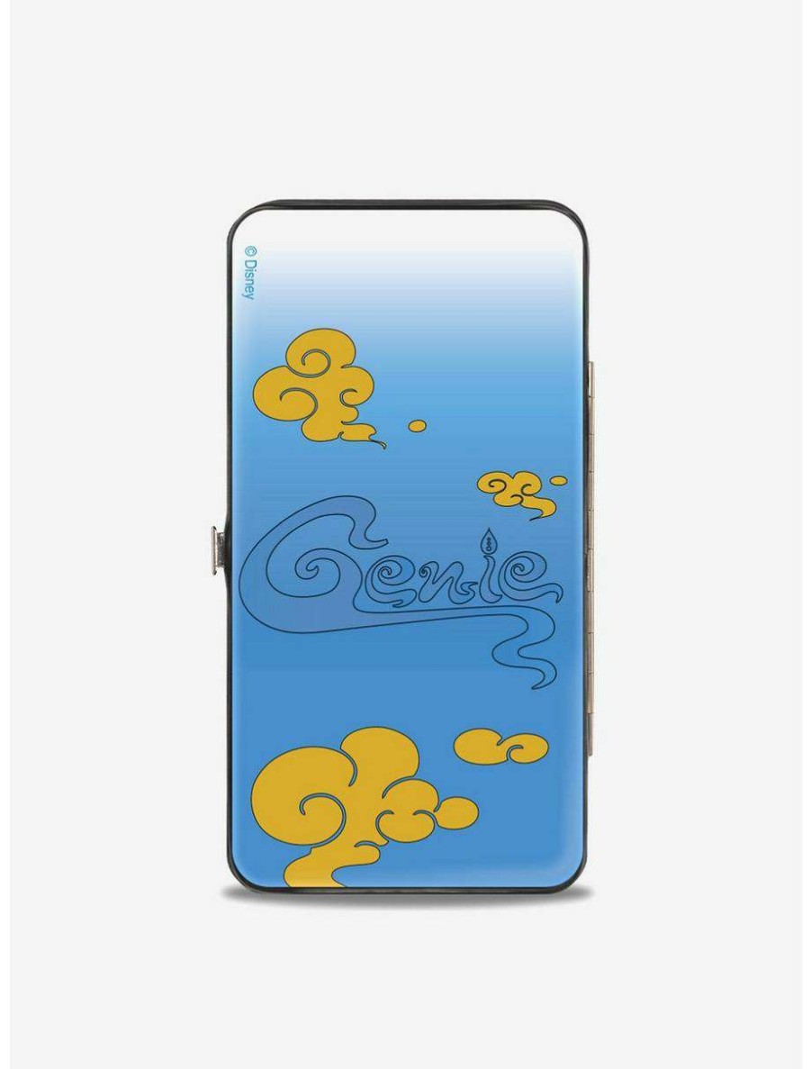 Wallets * | Boxlunch Disney Classic Aladdin Genie Smiling Pose Hinged Wallet