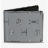 Wallets * | Boxlunch Star Wars Death Star And Rebels Bifold Wallet